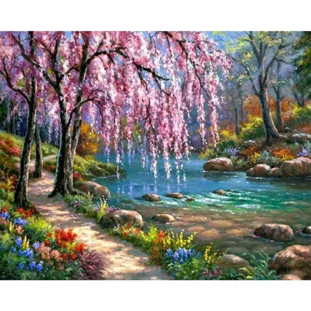 UK , Scenery Diamond Painting  Kit, FULL DRILL, Square Diamonds