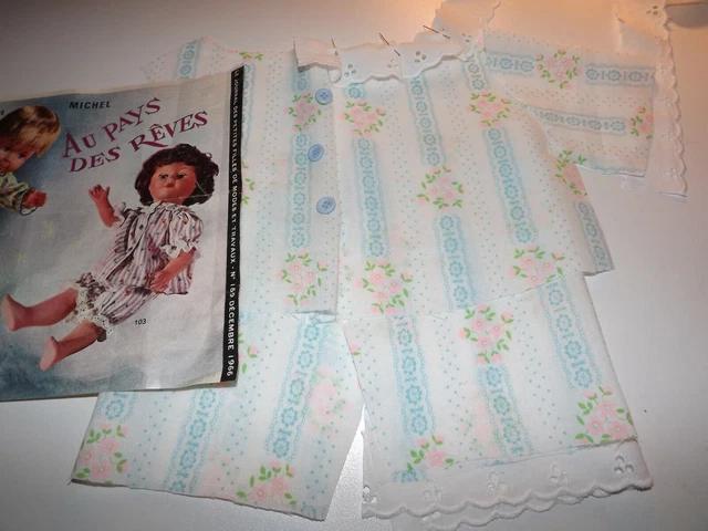 Page MODES ET TRAVAUX Décembre 1966 - Poupée Françoise Vintage - Occasion