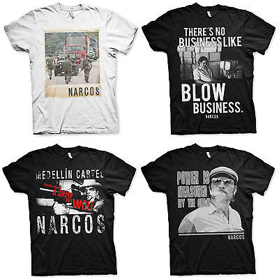 NARCOS Pablo Escobar Medellin Cartel Kokain Cocaine TV Serie T-Shirt Männer Men