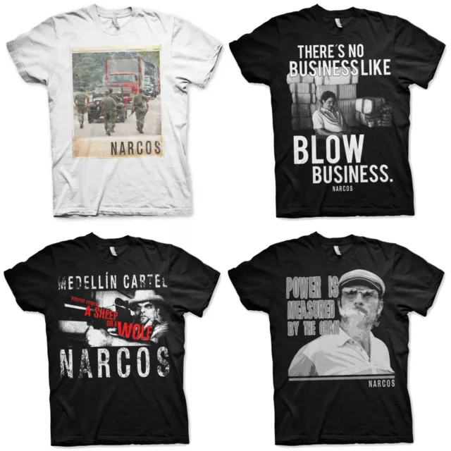 NARCOS Pablo Escobar Medellin Cartel Kokain Cocaine TV Serie T-Shirt Männer Men