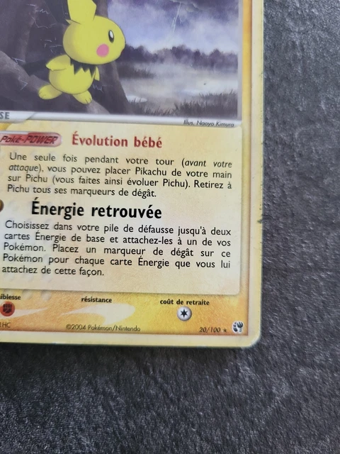 PICHU 20/100 Block EX Sandstorm NM Pokemon Card - Near Mint 5