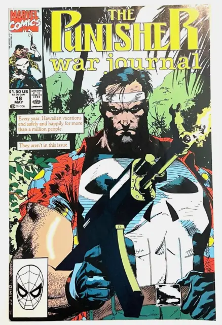 The Punisher War Journal #18 Cvr A Jim Lee 1990 Marvel Comics Nm-
