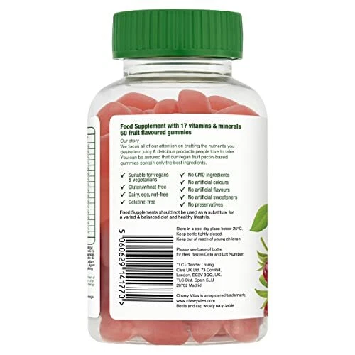 CHEWY VITES MEN Multivitamin Advance 60 Gummy Vitamins 12