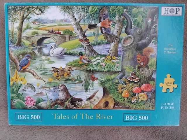 HOUSE OF PUZZLES HOP BIG 500 JIGSAW PUZZLE Title TALES OF THE RIVER ...