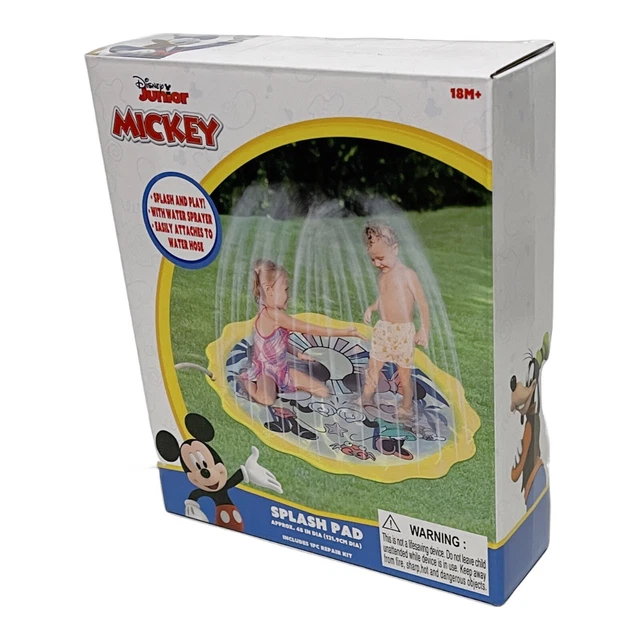 DISNEY JUNIOR MICKEY Water Splash Pad 48 in Diameter Includes Repair
