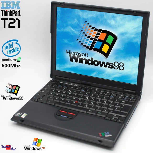 Vieux PC Portable IBM ThinkPad 340 CSE De 1994 – Rétro Gaming 486 Avec Chargeur (pour Pièces)