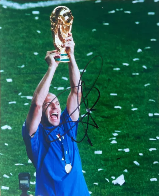 Football - Alessandro Del Piero Signed 10x8 Pre-Print Italy World Cup 2006 Photo