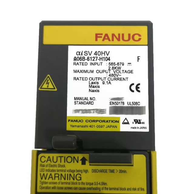 1PC Fanuc servo driver A06B-6127-H104 refurbished 180 days Warranty #