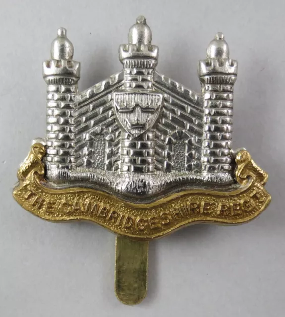 Military Cap Badge The Cambridgeshire Regiment British Army