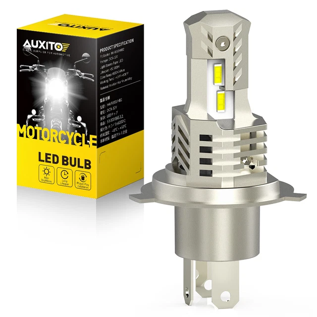 AUXITO H4 9003 LED Bulb Motorcycle 6000K Headlight High/Low Beam SUPER BRIGHT AA