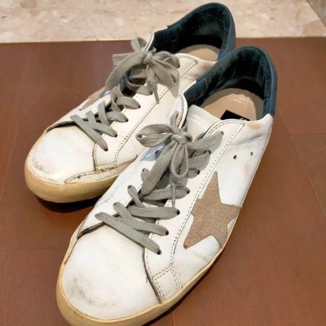 GOLDEN GOOSE GGDB SUPERSTAR White Leather EU:41 US:11 Women Sneakers