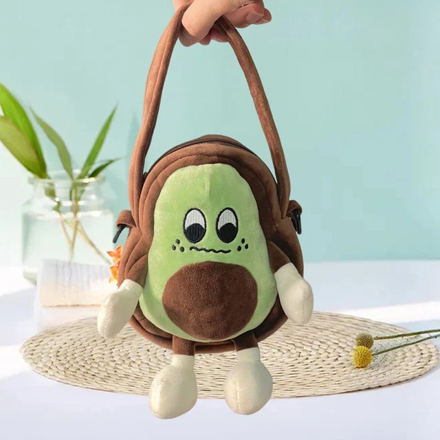 Sac à bandoulière en peluche de dessin animé avec sac de sortie décontracté