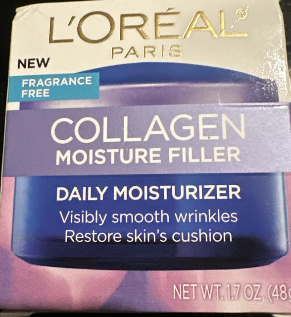 L'OREAL Paris Collagen Moisture Filler Daily Moisturizer (Fragrance Free) 1.7oz