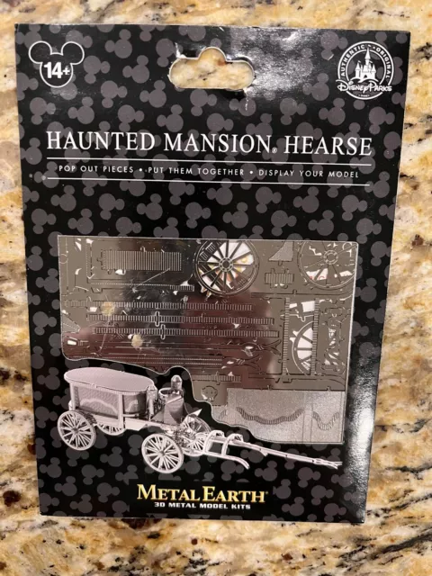 Disney Parks Haunted Mansion Hearse Metal Earth 3D Model Kit