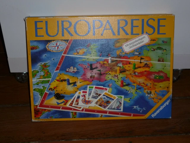 Europareise von Ravensburger Gesellschaftsspiel Brett Familien Reise Erdkunde