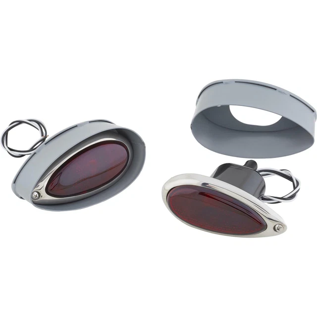 1938-1939 Ford Taillight Kit w/ Frenching Buckets