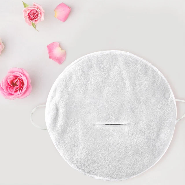 Cold Hot Compress Mask Skin Care Towels for Beauty Salon (Single Hole Ear Strap)