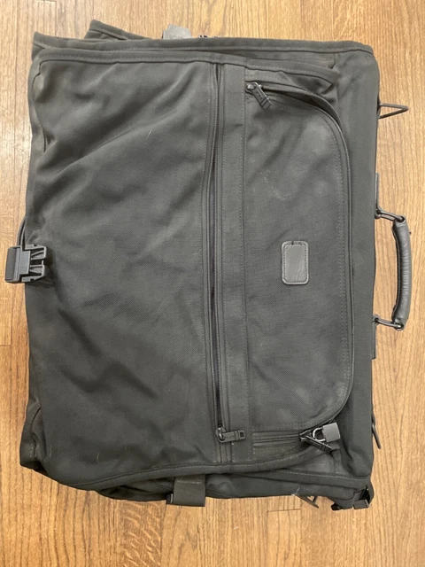 TUMI Tri-Fold Carry-On Size Unisex Black Garment Bag With Insert