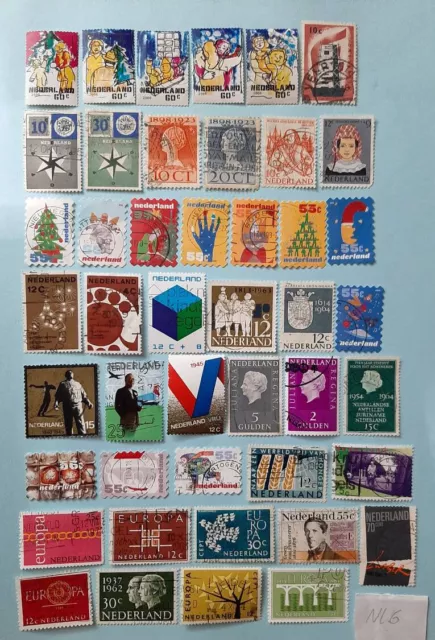 Niederlande 6- großes Lot Briefmarken gestempelt