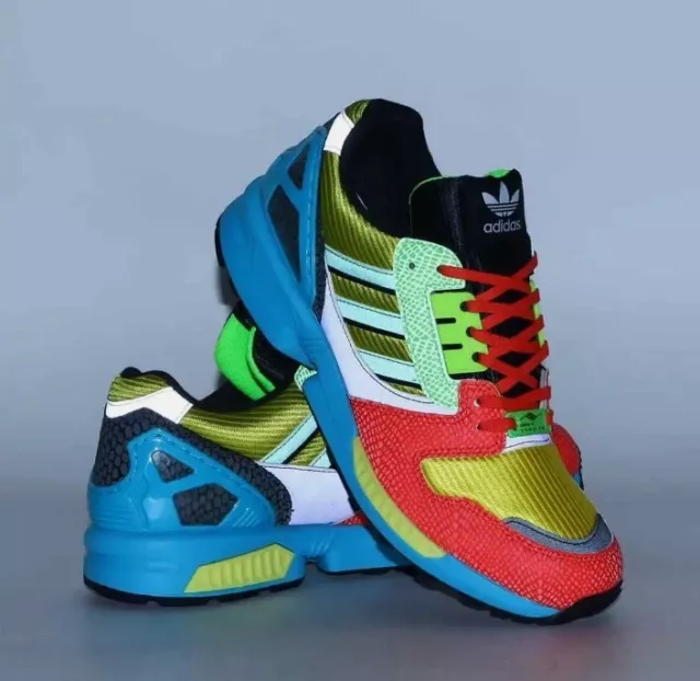 adidas Originals ZX8000 atmos MASH UP Yellow Green Tech Purple ID9448 UK9. 5