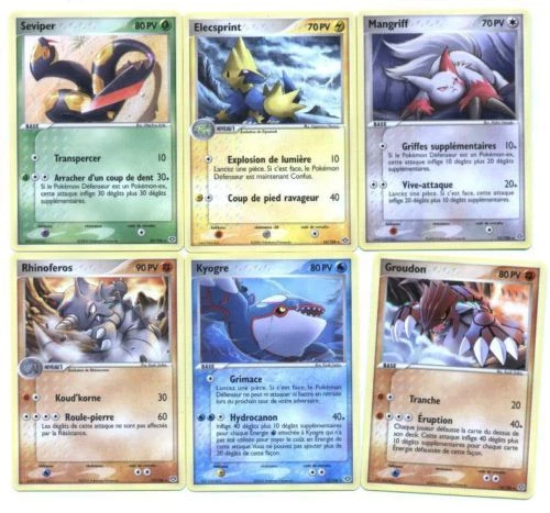 POKEMON EX EMERAUDE Les Rares ( 14 Cartes) LPR 05