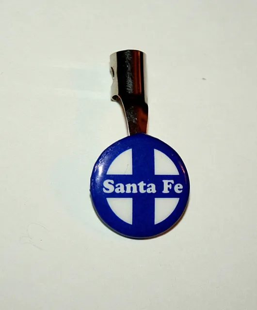 Rare Santa Fe Rail Lines Railroad Train Pencil Pocket Holder Clip 1950s NOS New 2