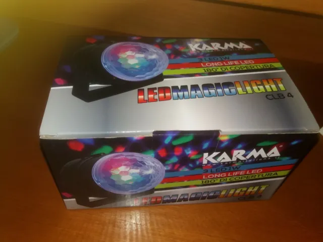 Karma - Led Magic Light CLB 4; effetto luce a led (3 led da 1W ciascuno)