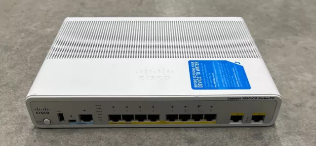 Cisco WS-C3560CPD-8PT-S 8x Port 10/100/1000Base-T Commutateur Poe