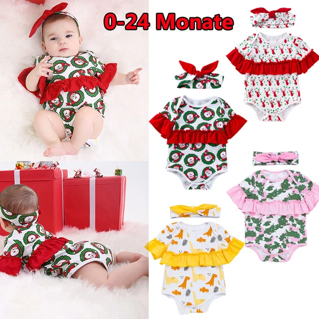 Neugeborenes Baby Mädchen Blumen Strampler Sommer Trainingsanzug Stirnband Suit
