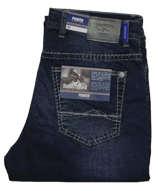 Pioneer Rando Handcrafted Megaflex Stretch Jeans blue black used 16541.6711.6805