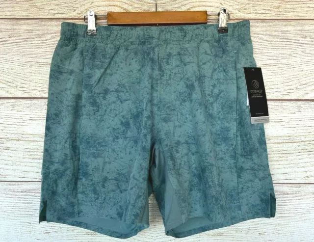 MPG Activewear Shorts Mens Size XL Arctic Green Hype 3.0 Workout Shorts New