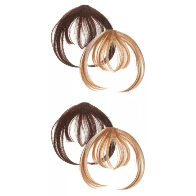 4 Pcs Fake Clip in Bangs Hair Extensions Miss Hairpin No Trace