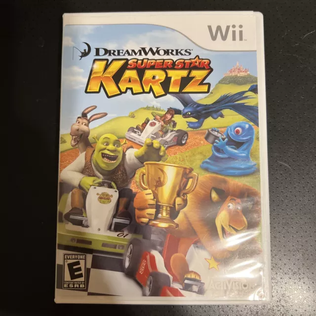 DreamWorks Super Star Kartz (Nintendo Wii, 2011) Complete W/MANUAL TESTED&WORKS