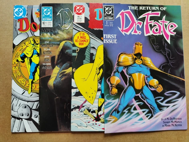 Dr. Fate 1987 1 1988 1 Annual 1 Immortal 2 VF Lot of 4 DC