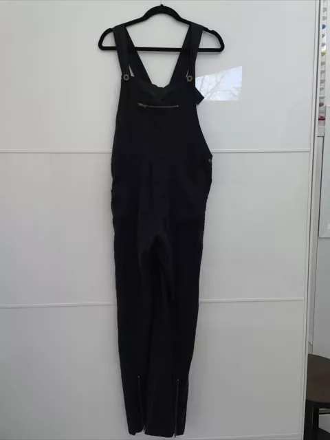 Stone Cold Fox Black Romper Size 2 With Open Back And Pockets  Excellent Cond