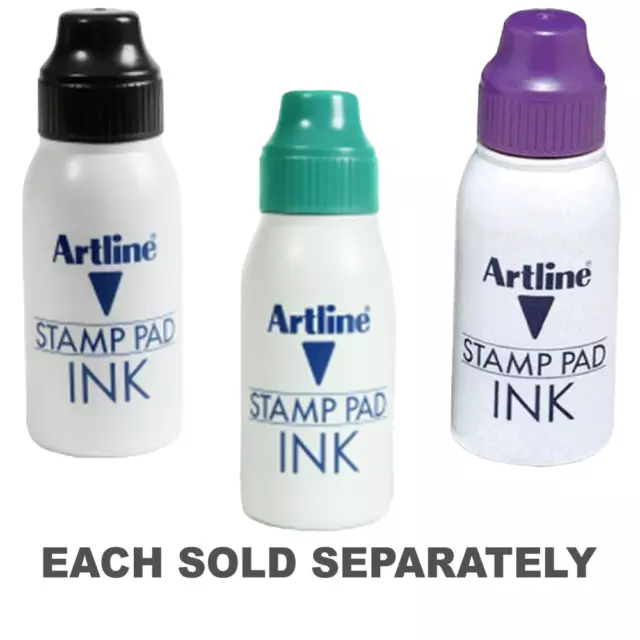 Artline ESA-2N Non Spill No Mess Unique Valve Stamp Pad ink Refill 50cc Bottle