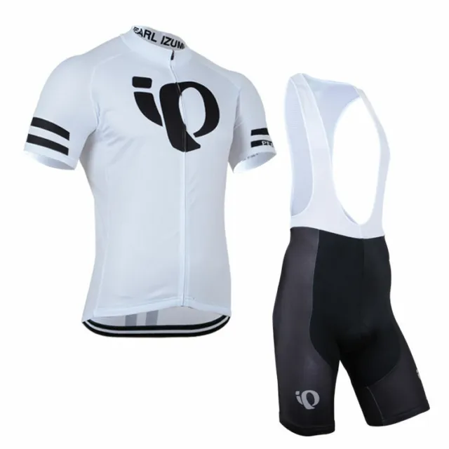 Cycling Jersey Bib Short Biking MTB Men White Pearl Izumi Shirt Maillot Trikot