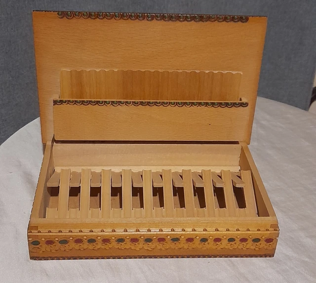 COFFRET , BOÎTE à Cigares En Bois EUR 25,00 - PicClick FR