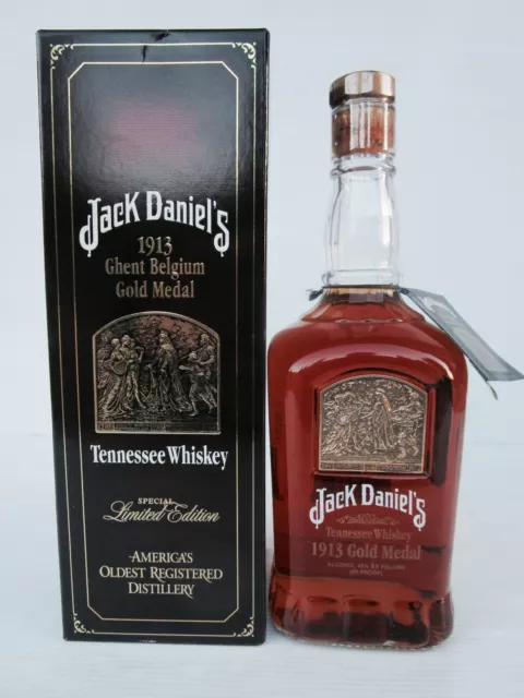 Jack Daniels GOLD MEDAL 1913 Ltd Edit Bottle 750Ml 45% /Box/Unregistered Tag!!!!