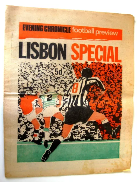 Newcastle United v Sporting Lisbon. 1968 Fairs Cup Evening Chronicle Preview.