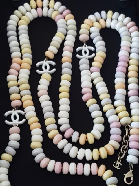 Cc ceramic necklace Chanel Multicolour in Ceramic - 34662485