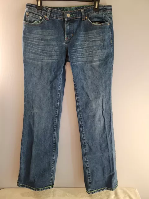 Princy By Jessica Simpson Juniors Sz 9 Bootcut  Denim Jeans Distressed 32x32x8.5