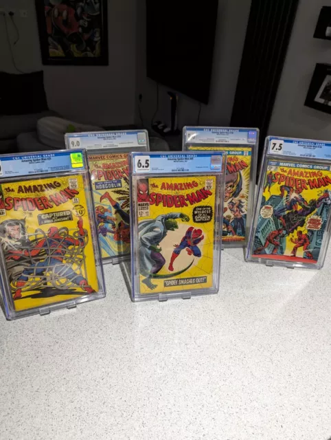 The Amazing Spiderman 25 , 45 , 136 , 138 , 239 CGC Marvel Comics