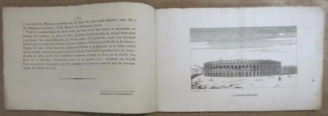 Monuments Antiques De Nimes Graves A L'eau-Forte Par Gaston Bonafoux 1824 Eo