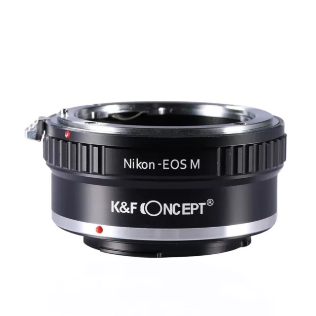 K&F Adapter, Nikon F Mount Objektiv auf Canon EOS M Mount