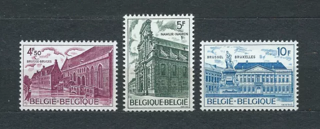 BELGIQUE - 1975 YT 1760 à 1762 MONUMENTS  - TIMBRES NEUFS** MNH LUXE