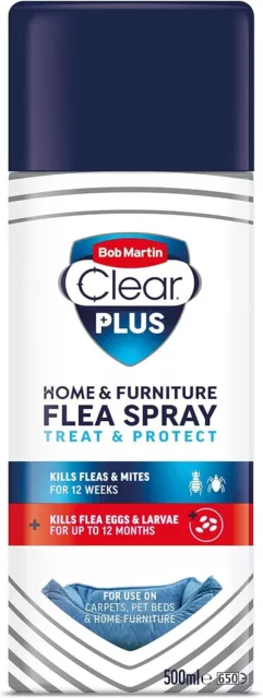 Bob Martin Clear Plus Home & Furniture Flea Spray - 500 ml