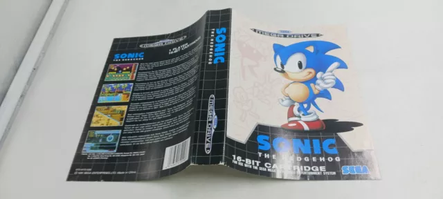 Jaquette officielle Jeu Sega Mega Drive Sonic the Hedgehog