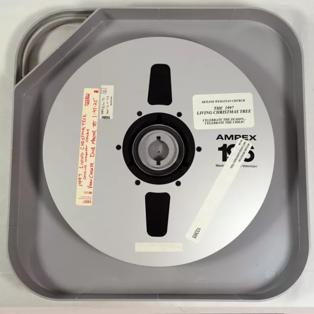 AMPEX 190 REEL to Reel Tape 11.75 Metal Reel with Plastic Case