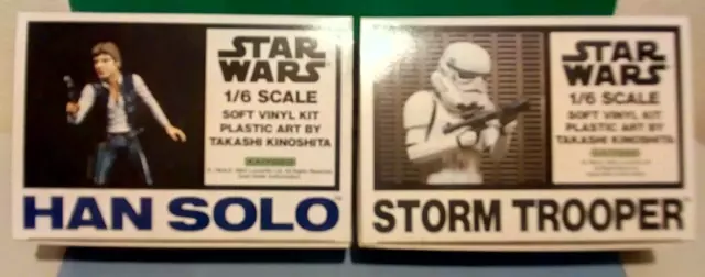 Kaiyodo Star Wars Han Solo Stormtrooper 1/6 Scale Soft Vinyl Figure Kit 1993 NIB